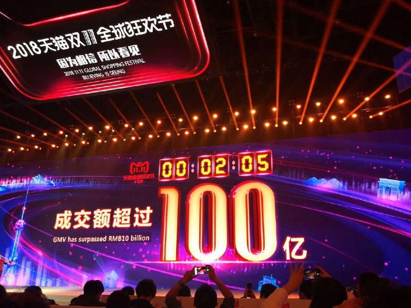 2018天猫双11第一个成绩单