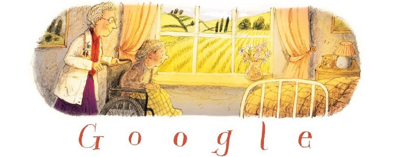 临终关怀创始人桑德斯（Dame Cicely Saunders）诞辰100周年   #有新的GoogleDoodle