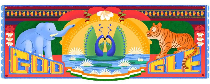 印度独立日   #有新的GoogleDoodle