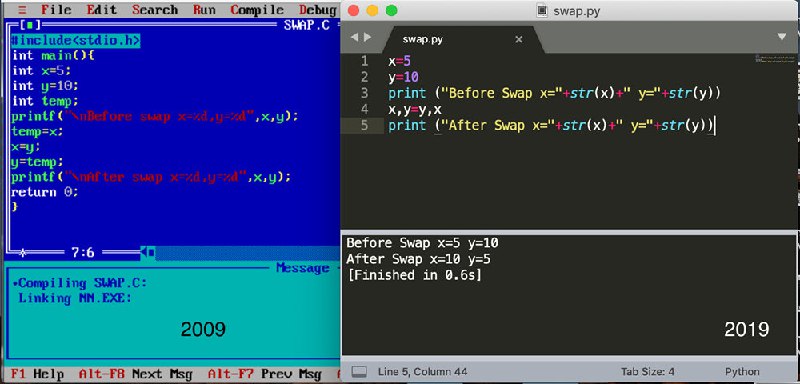 编程界面10年的变化 😎😎   #工程师的日常