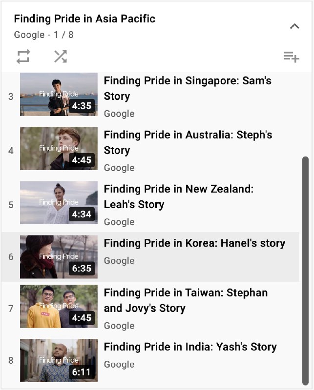 为了亚太区的基情满满Google真是舍得啊，干出8个视频 #科技圈大小事