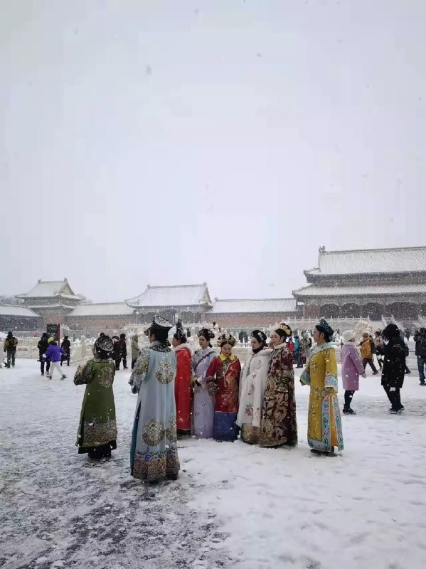 每当北京下雪，故宫就会挤满各路来宫斗的网红