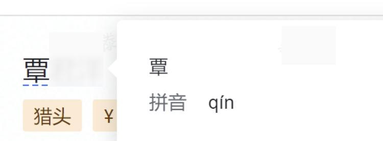 飞书招聘，如果应聘人姓名里有生僻字，可显示字的拼音