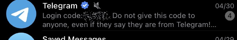 tg的验证码在聊天界面是自动打码的 #大产品小细节