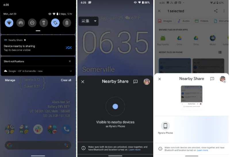 【谷歌将为Android手机推出类似苹果AirDrop的功能】7月1日讯，据9to5google报道，谷歌表示将为Android手机推出一项类似苹果AirDrop的新功能，并其正式名称为“Nearby Share”