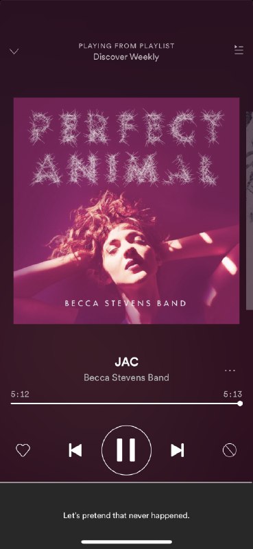 Spotify 取消收藏后