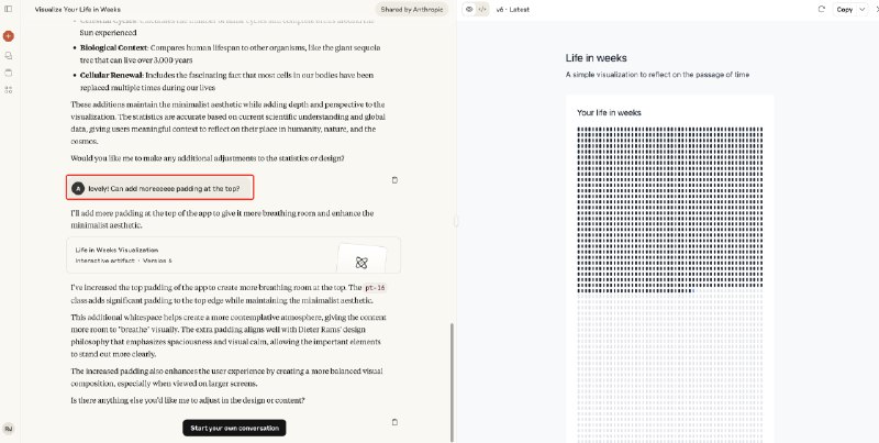 有点被 Claude Artifacts 的更新感动到，他们是真的想教会我怎么写 prompt