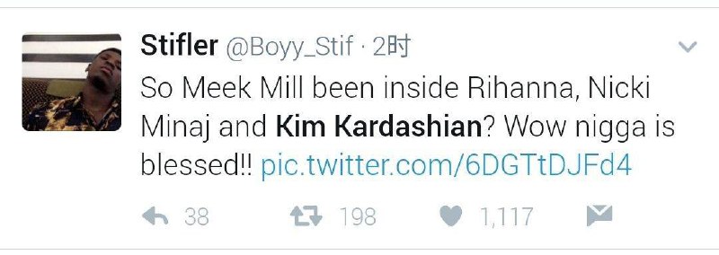 推特消息，金卡戴珊把Kanye绿了，对象是Meek Mill，这老哥也是rapper，跟Kanye关系很铁的那种…太wc了 #今天网上都在热议什么推特消息，金卡戴珊把Kanye绿了，对象是Meek Mill，这老哥也是rapper，跟Kanye关系很铁的那种…太wc了 #今天网上都在热议什么
