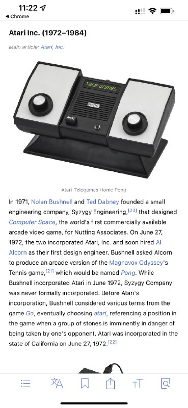 今天是Atari创办50周年，这家公司对我们现在的消费电子/互联网产业带来的影响之大，可能被大家广泛低估了，甚至国内很多年轻人可能都不知道这家公司的存在