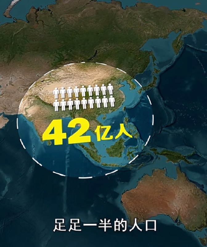 全世界一半的人口就生活在这个圈子里by @麦壳虎  #无用但有趣的冷知识