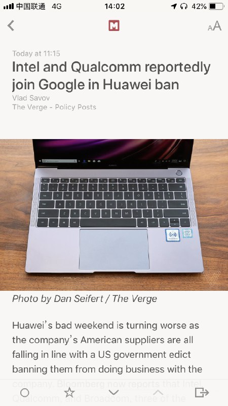 谷歌之后，高通、英特尔和博通暂停与华为的合作