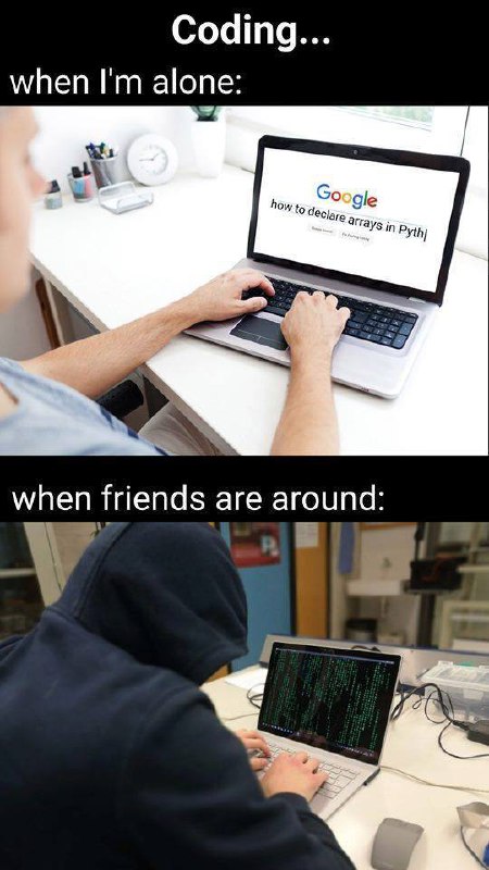 独自一人时写代码 VS 朋友在旁边时写代码 🌚🌚   #工程师的日常
