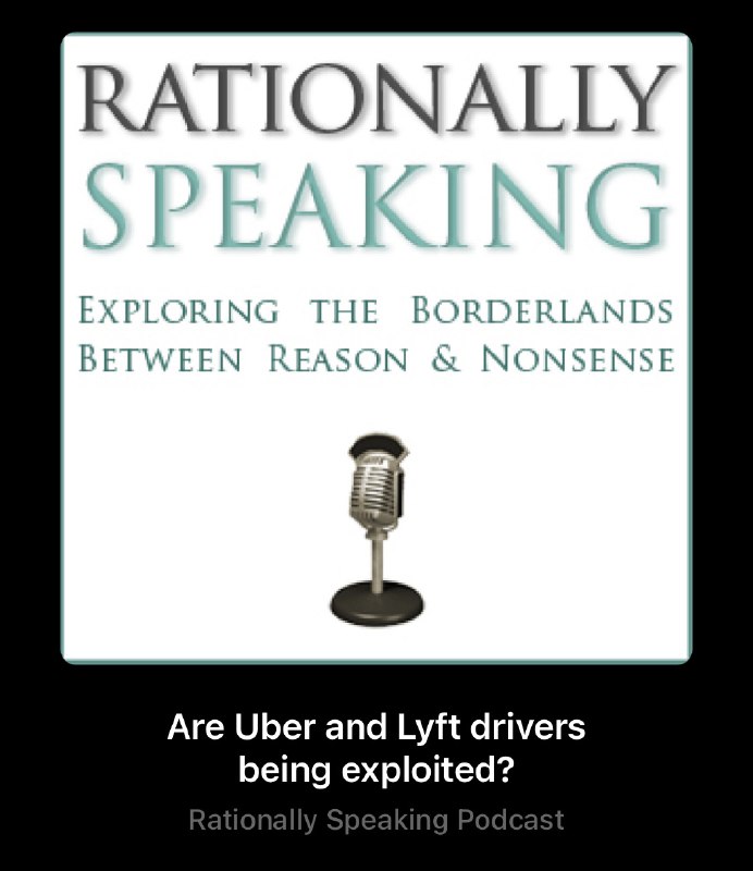 Uber、Lyft 的司机收入达到最低工资了吗？他们应该算公司员工还是合同工？这集节目里有三组人先后介绍观点，包括 Uber、Lyft 赞助的学者、反方学者，以及司机代表