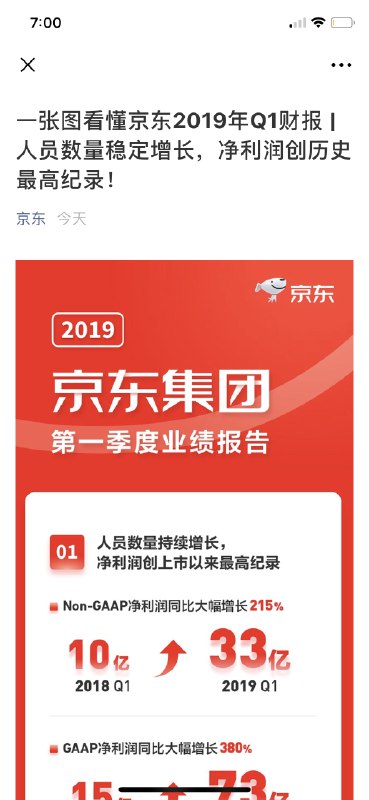 京东把「人员数量稳定增长」提到了财报首要位置😂   #科技圈大小事