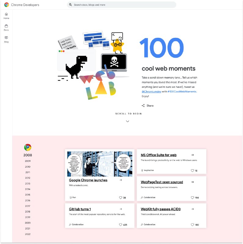 100 cool web moments