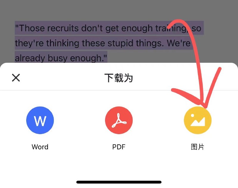 【事业】今天发现飞书的云文档，手机端可以点【下载为】保存成长图，真的太好了