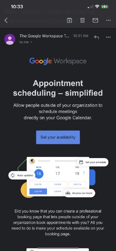Google 搞了个 calendly 的功能😳 #科技圈大小事