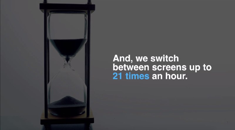 人一小时换屏幕次数多达21次