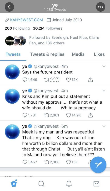 推特消息，金卡戴珊把Kanye绿了，对象是Meek Mill，这老哥也是rapper，跟Kanye关系很铁的那种…太wc了 #今天网上都在热议什么推特消息，金卡戴珊把Kanye绿了，对象是Meek Mill，这老哥也是rapper，跟Kanye关系很铁的那种…太wc了 #今天网上都在热议什么
