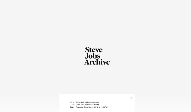 Steve Jobs Archive 网站上线
