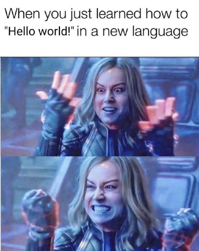 当你学会了一门新语言的时候 😆😆   #工程师的日常