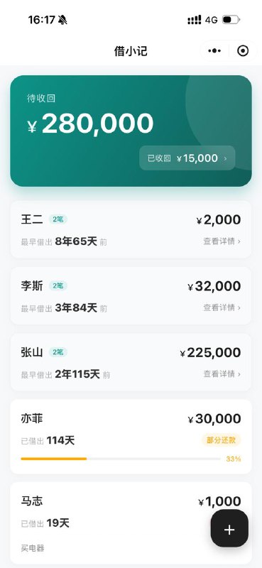 脸皮薄的人借钱出去，最怕的就是时间久了自己都忘了细节，又不好意思开口问